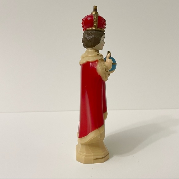 Vintage Infant Prague Child Jesus Figure Statue Crown Figurine - Picture 14 of 16
